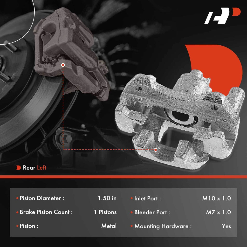 Rear Left Brake Caliper with Bracket for Toyota Highlander (2001â2003)