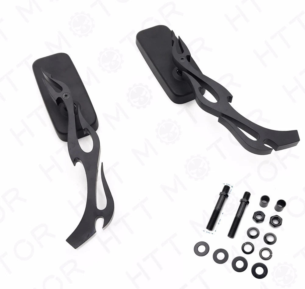 Anti Glare Blue Rearview Mirror 8mm for Harley Softail