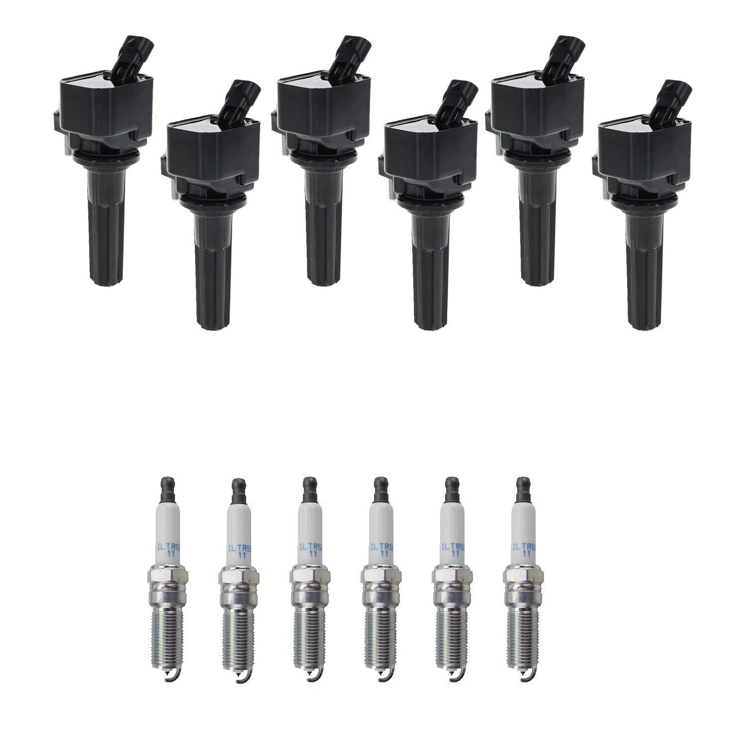 Set of 6 Ignition Coils & NGK Iridium Spark Plugs for Trailblazer L6 (2002–2009)