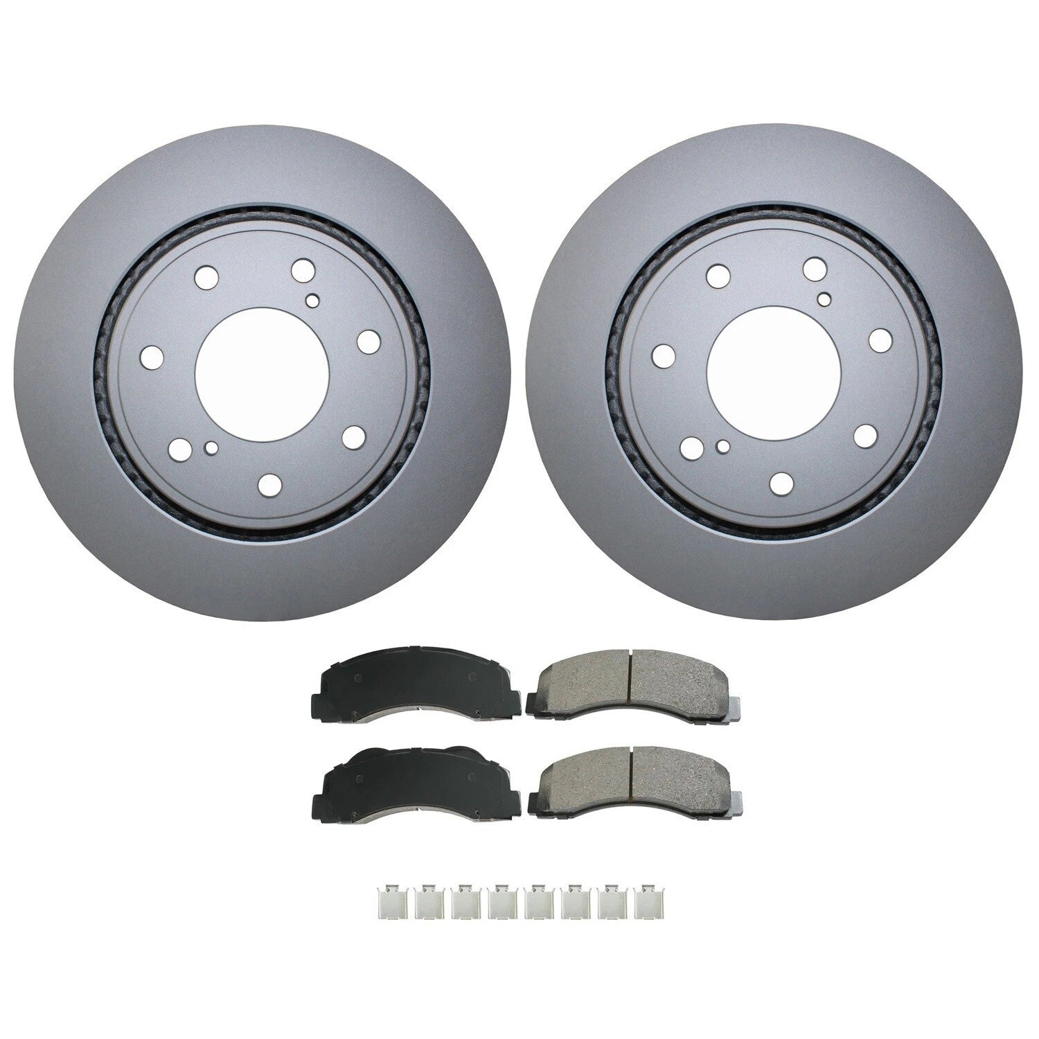 Front Brake Kit 350mm Disc Rotors Akebono Ceramic Pads for Ford F-150 (2015–2023)