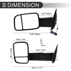 Tow Mirrors for Dodge Ram 1500 2002-2008 with Turn Signal Light - 1 Pair