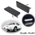 2X White LED Side Marker Parking Lights for Chevy Corvette C3 (1974–1979)
