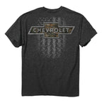 2XL-3XL Chevy T-Shirt Gray with Camo Bowtie Logo for Chevy (1996–2014)
