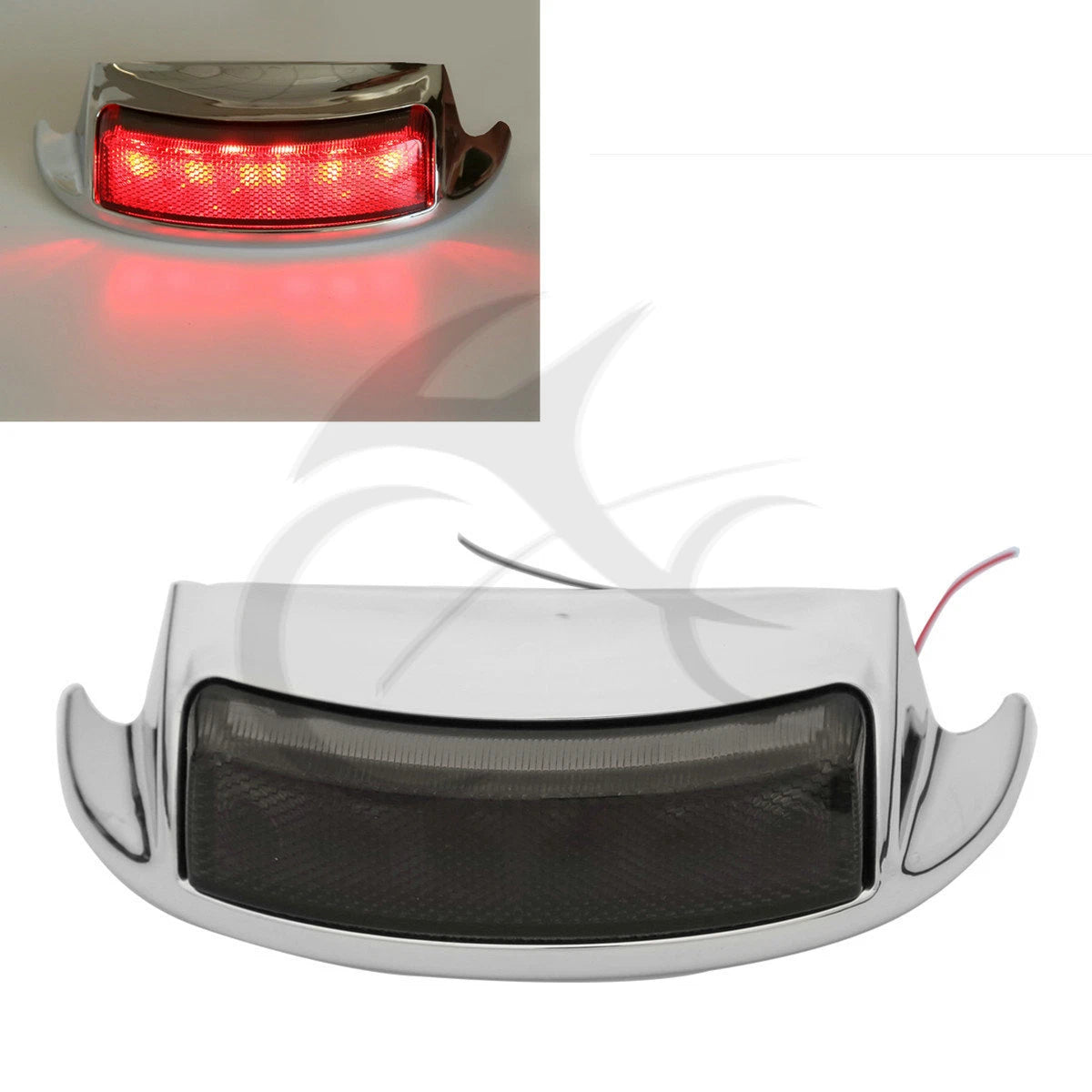 Chrome Rear Fender Tip Brake Light for Harley Touring Electra Glide (2009–2016)