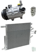 AC Compressor Kit with Condenser Replacement for Ram 1500 3.6L (2021–2021)