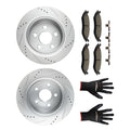 Rear Brake Disc + Ceramic Brake Pads Kit for Ram 1500 (2011–2018) S-53006 P-967