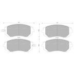 Front Disc Brake Pad Set for Subaru Forester (2002-2013)