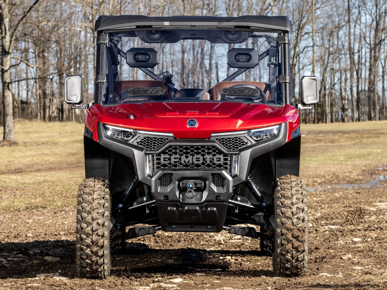 Vented Windshield for CFMoto UForce U10 (2025+) - Pro Scratch-Resistant