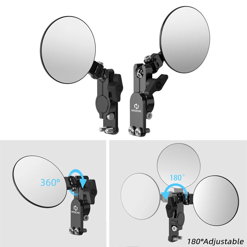 180° Rotatable Quick Flip Mirrors Kit for KTM 125-450 SX/SX-F/XC (200-2023)