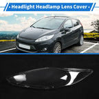 1 Pcs Headlight Lens Cover for Ford Fiesta (2009–2012) PC Clear