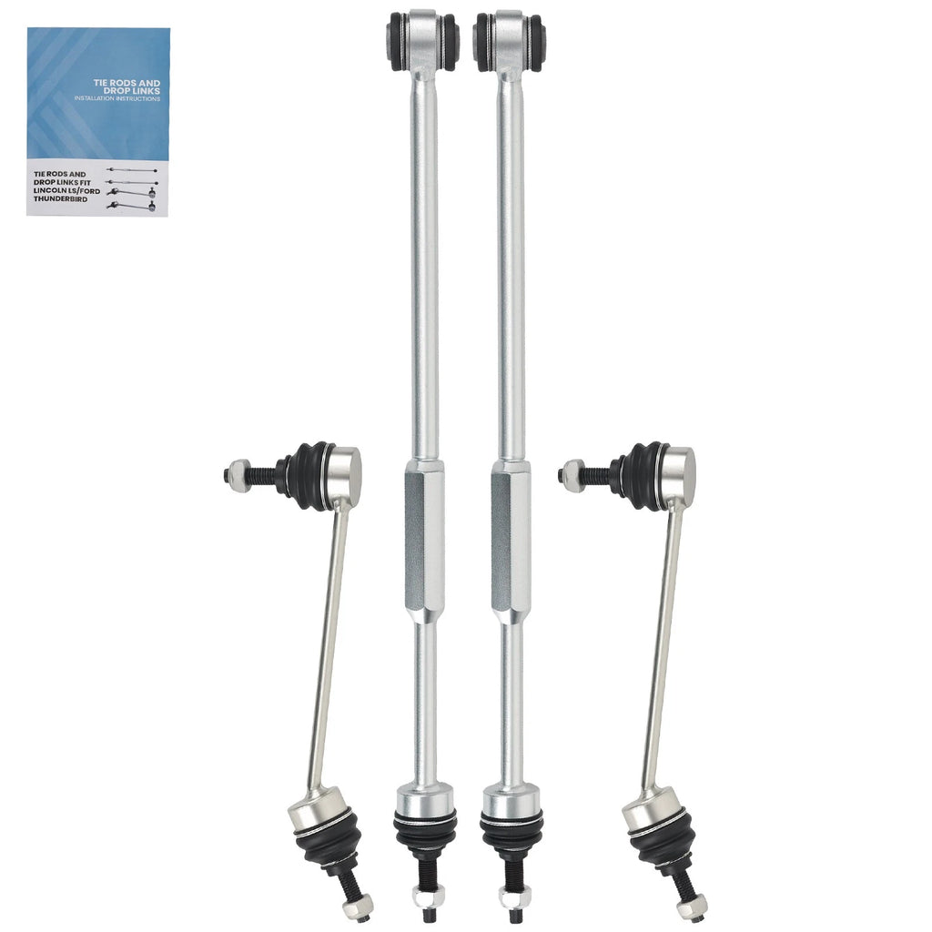 Set of 4 Rear Sway Bar Link Kit Torque Tie Rods for Lincoln LS (2000–2006)