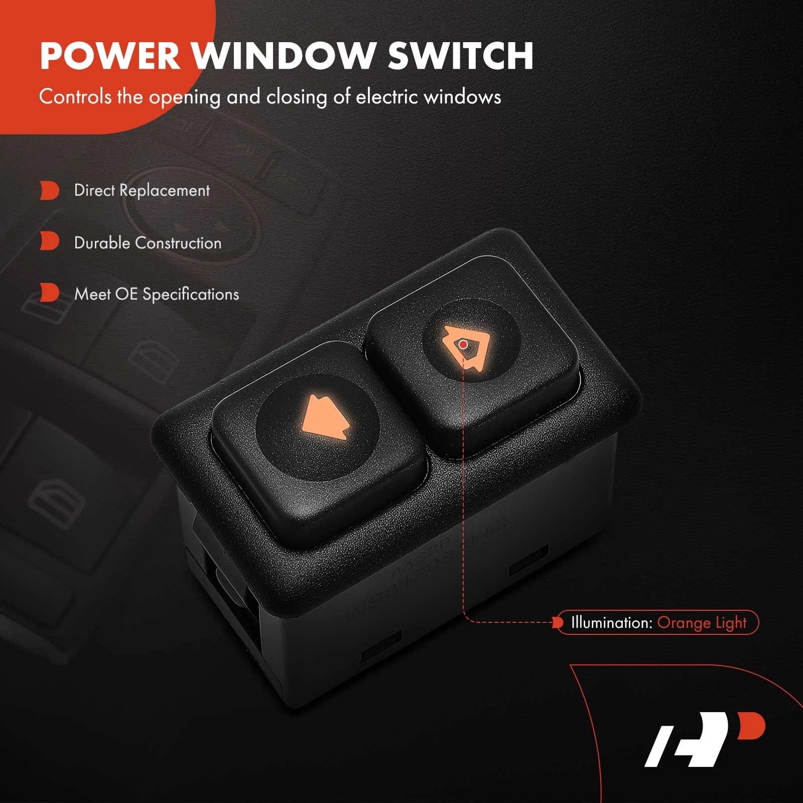 Set of 4 Illuminated Power Window Switches for BMW 325i 318i M3