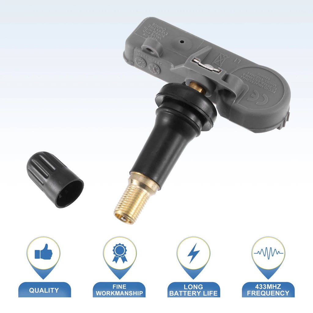Set of 4 Tire Pressure Monitoring System Sensors DV6T-1A180AA for Ford E-150 (2010–2014)