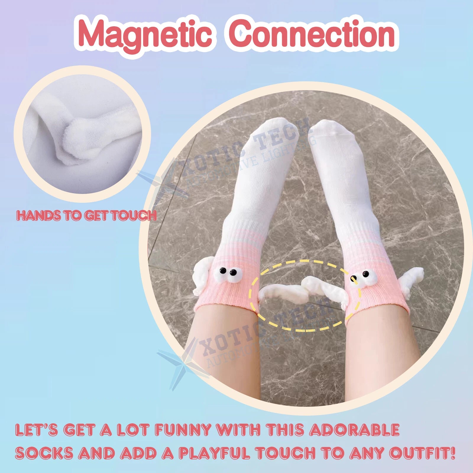 Cute Magnetic Connection Doll for Christmas & Birthday Socks (2020-2020)