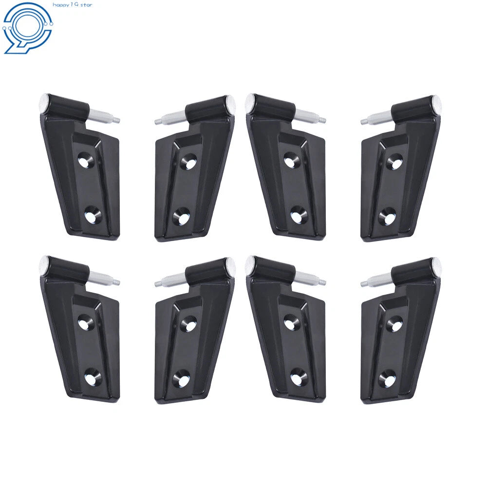 8 Piece Door Hinge Set for Jeep Wrangler Unlimited JK (2007–2017)