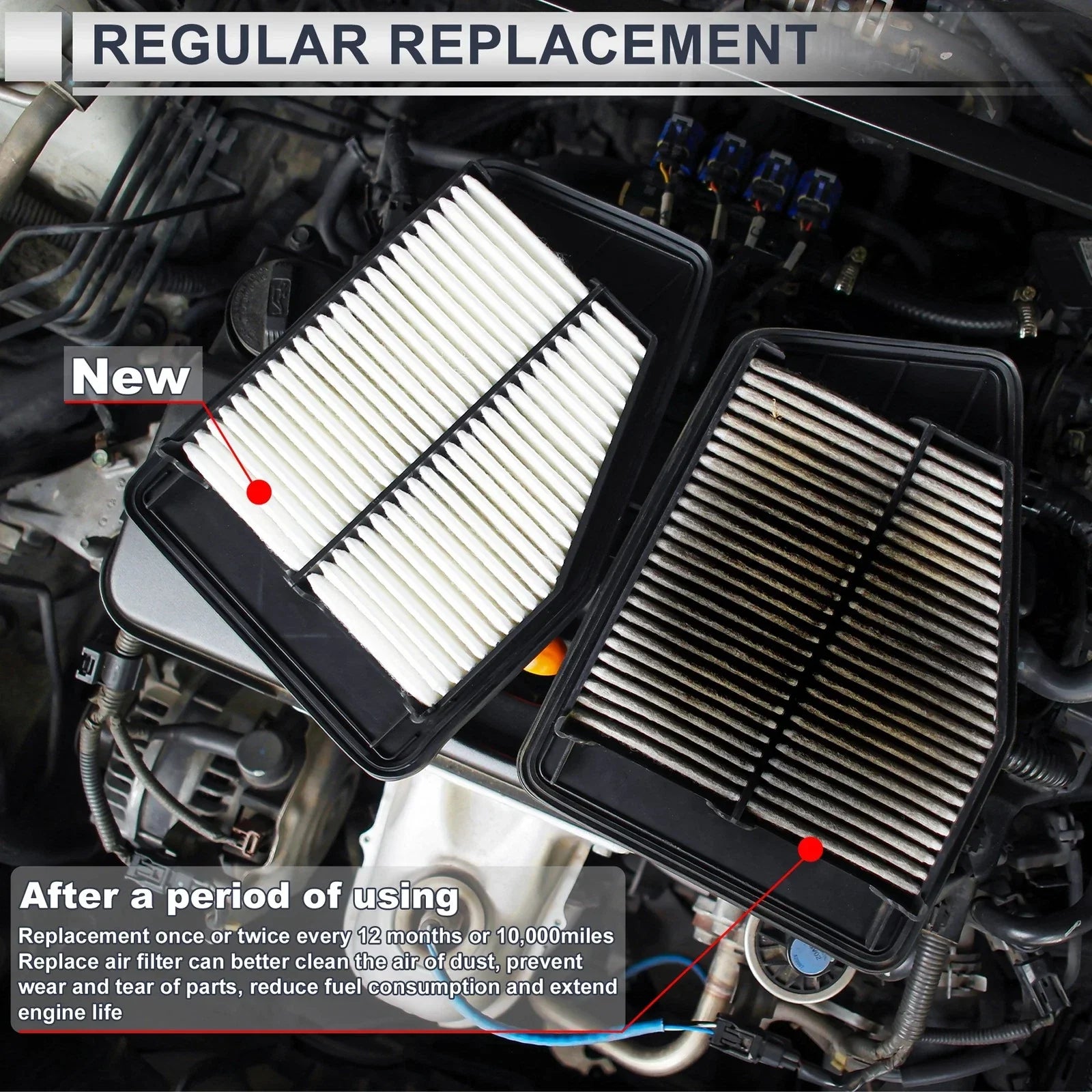 Engine Air Filter A0030946804 for MERCEDES-BENZ SL 6.0L (1997-2001) 1 x Pc