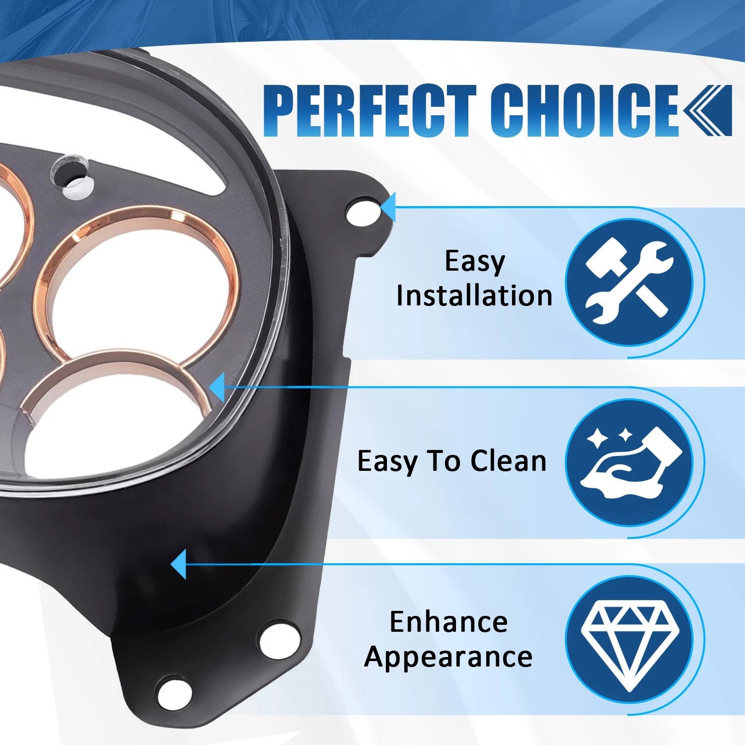 Gauge Cluster Lens Cover for GMC Sierra Chevy Silverado (2003–2007)