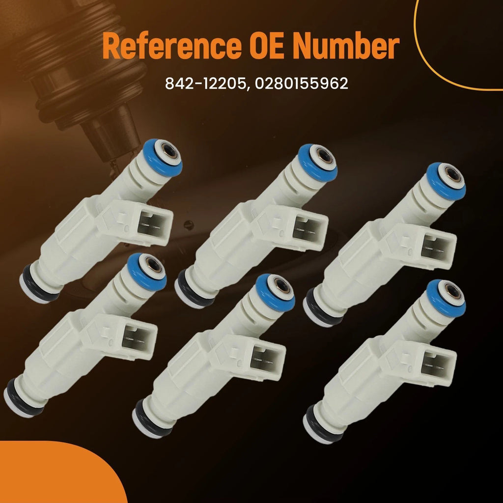 6PCS Fuel Injector Set for Mazda B4000 4.0L (1998–2001)