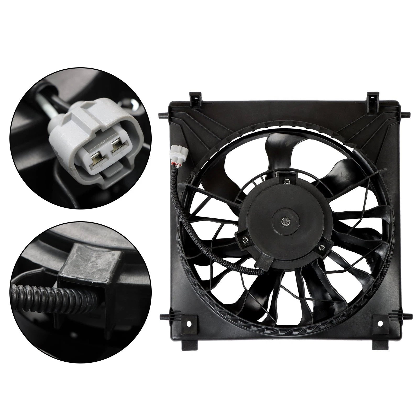 Left Side Radiator Cooling Fan with Shroud for Tesla Model S (2012–2020)
