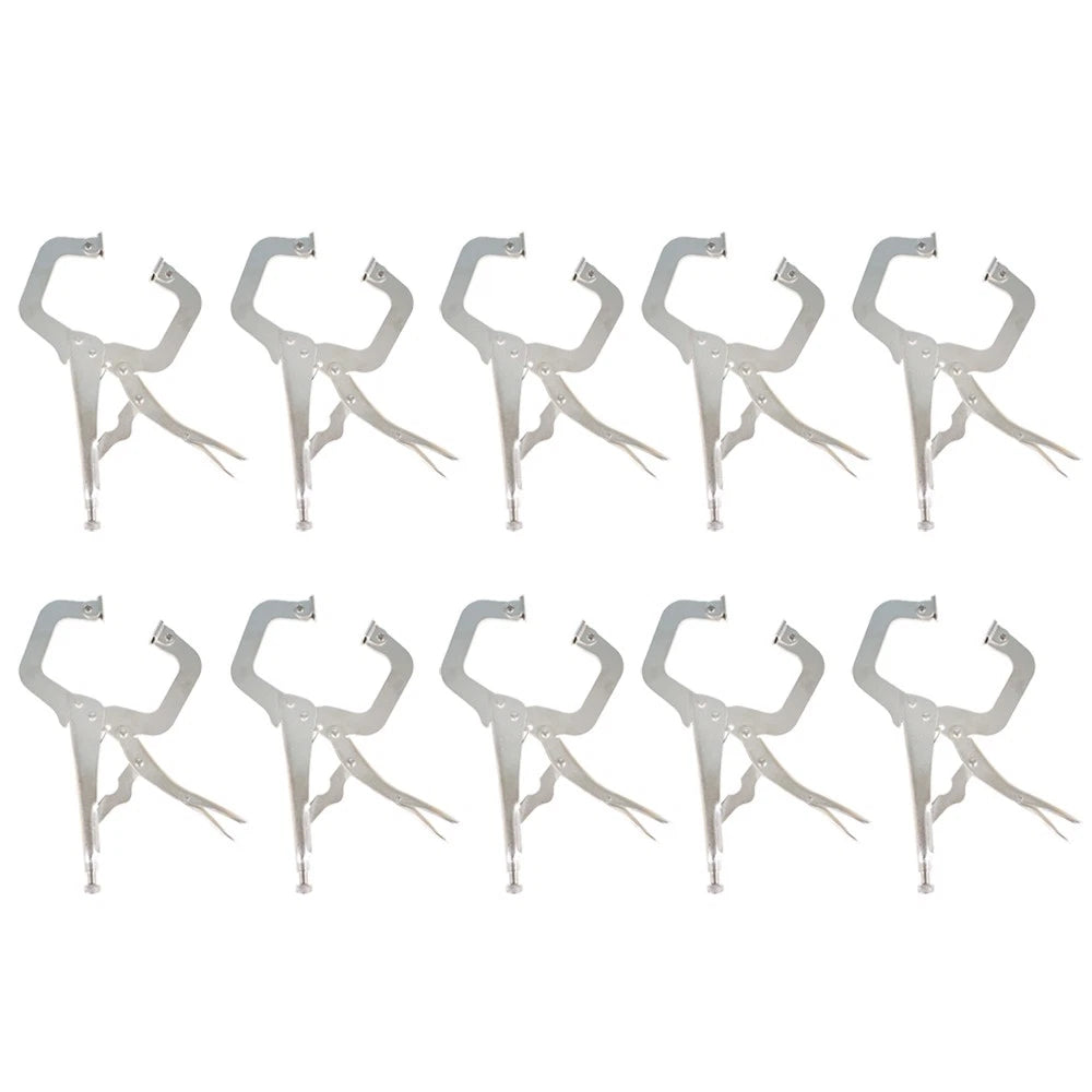 Set of 10 Locking C-Clamps for Rotary Gasket Applications