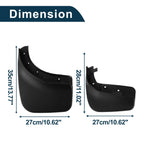Set of 4 Mud Flaps Splash Guards for Volkswagen Touareg (2011–2017)