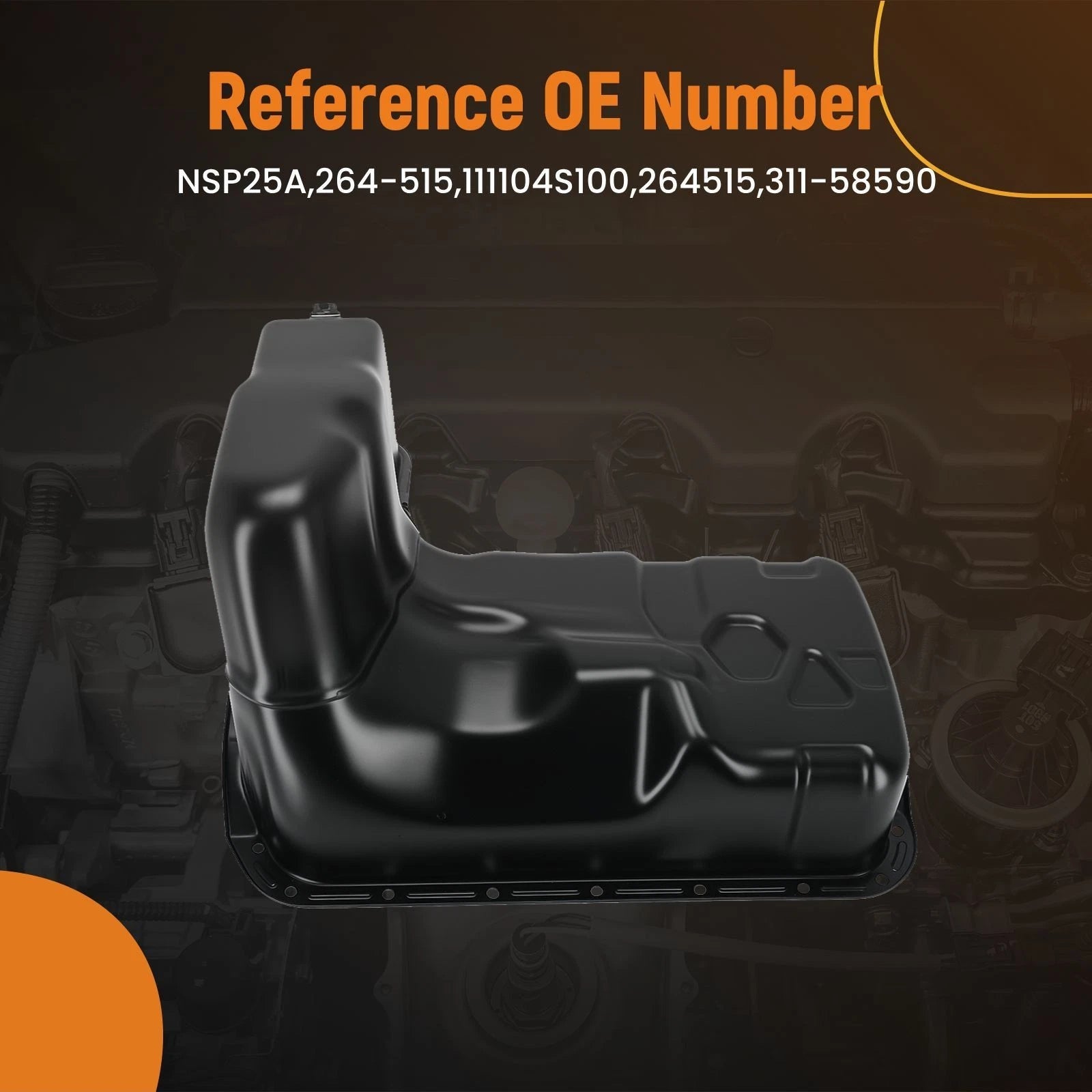 Engine Oil Pan for Nissan Frontier V6 3.3L (1999–2004) 111104S100
