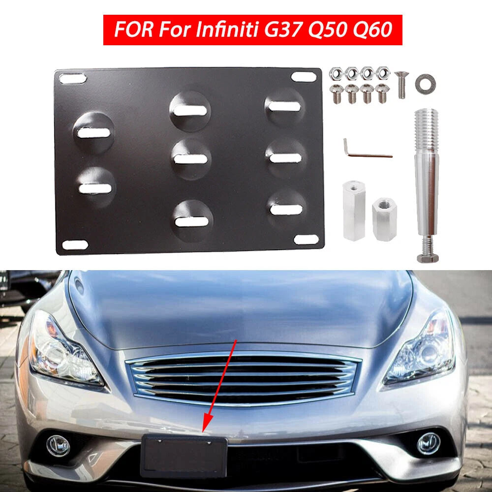 Tow Hook Mount Bracket for Infiniti G37 Q50 Q60