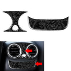 2X Rear Air Vent Outlet Cover Pad for Mercedes Benz C Class W205 (2015–2018)