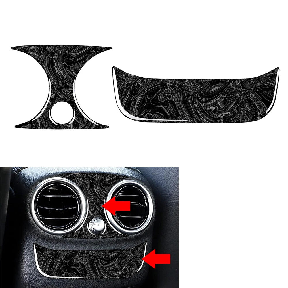 2X Rear Air Vent Outlet Cover Pad for Mercedes Benz C Class W205 (2015–2018)