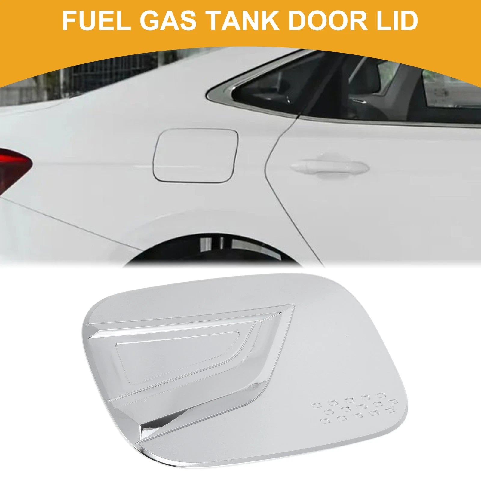 Fuel Tank Door Cap for Kia Sorento (2021–2024) Chrome Silver Tone