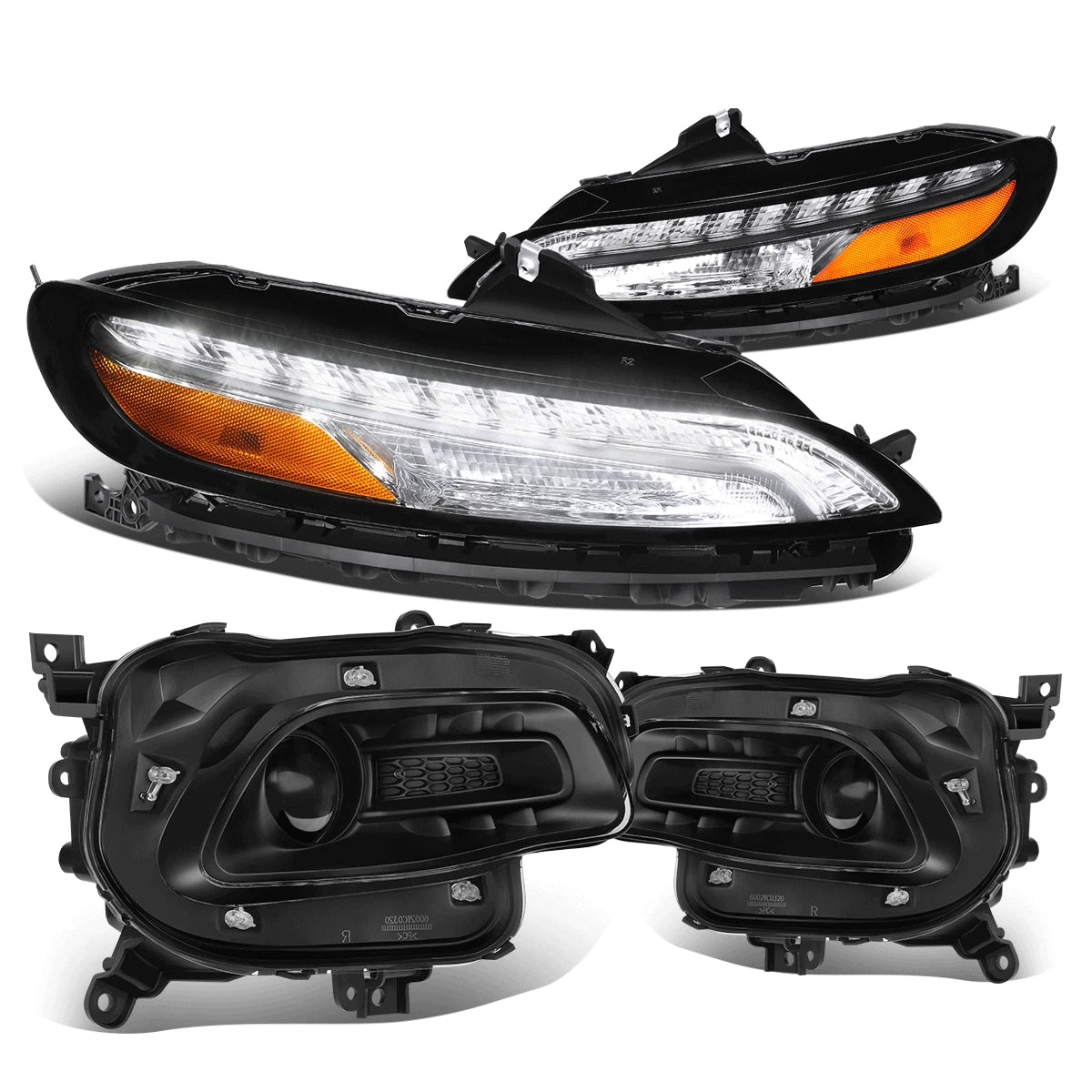 Projector Headlights with LED DRL for Jeep Cherokee (2014–2018)