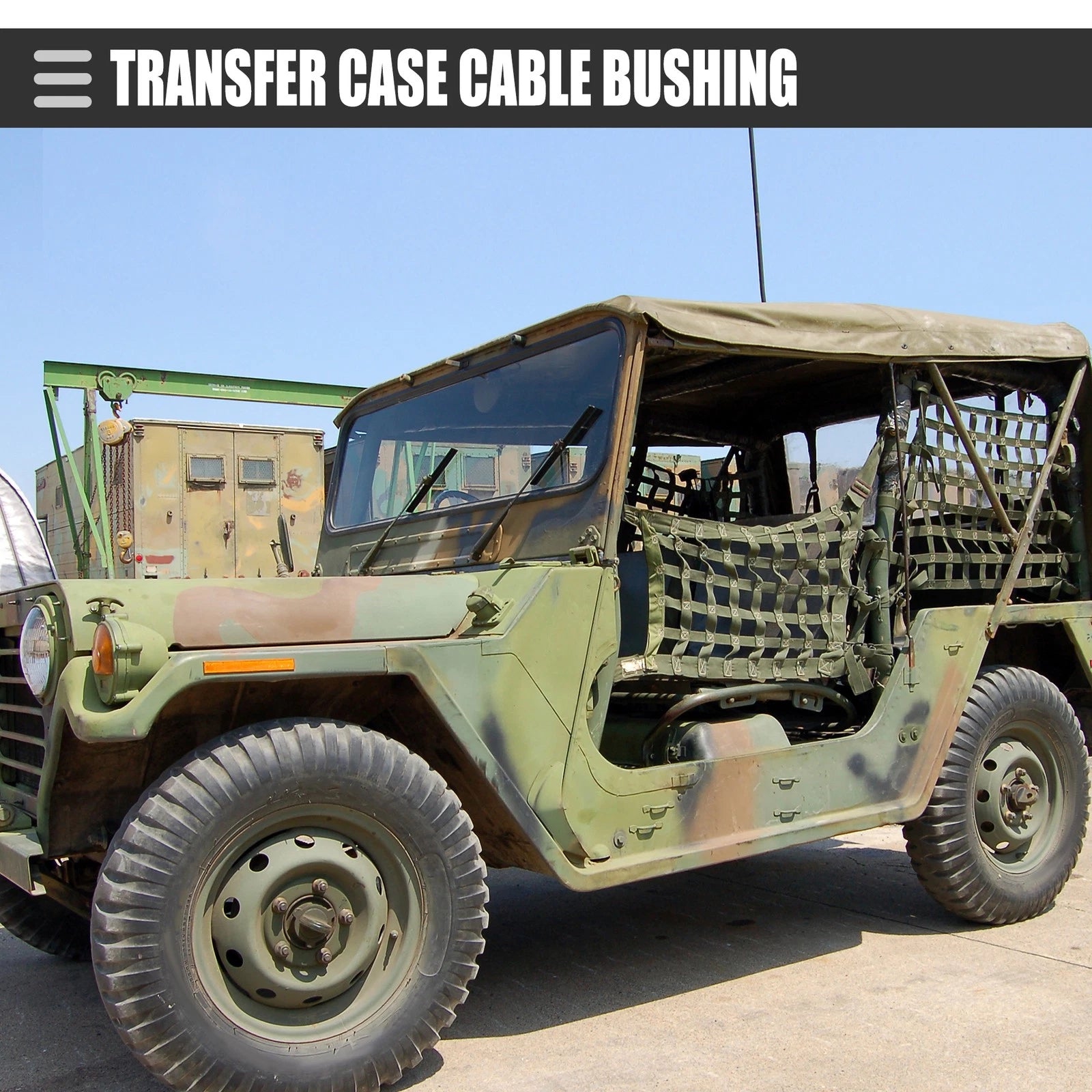 2X Transfer Case Cable Bushing for Jeep (68064273AB)