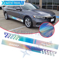 Racing Checkered Body Decal Stripe Vinyl for Honda Accord Civic (—)