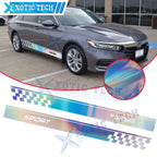 Racing Checkered Body Decal Stripe Vinyl for Honda Accord Civic (—)