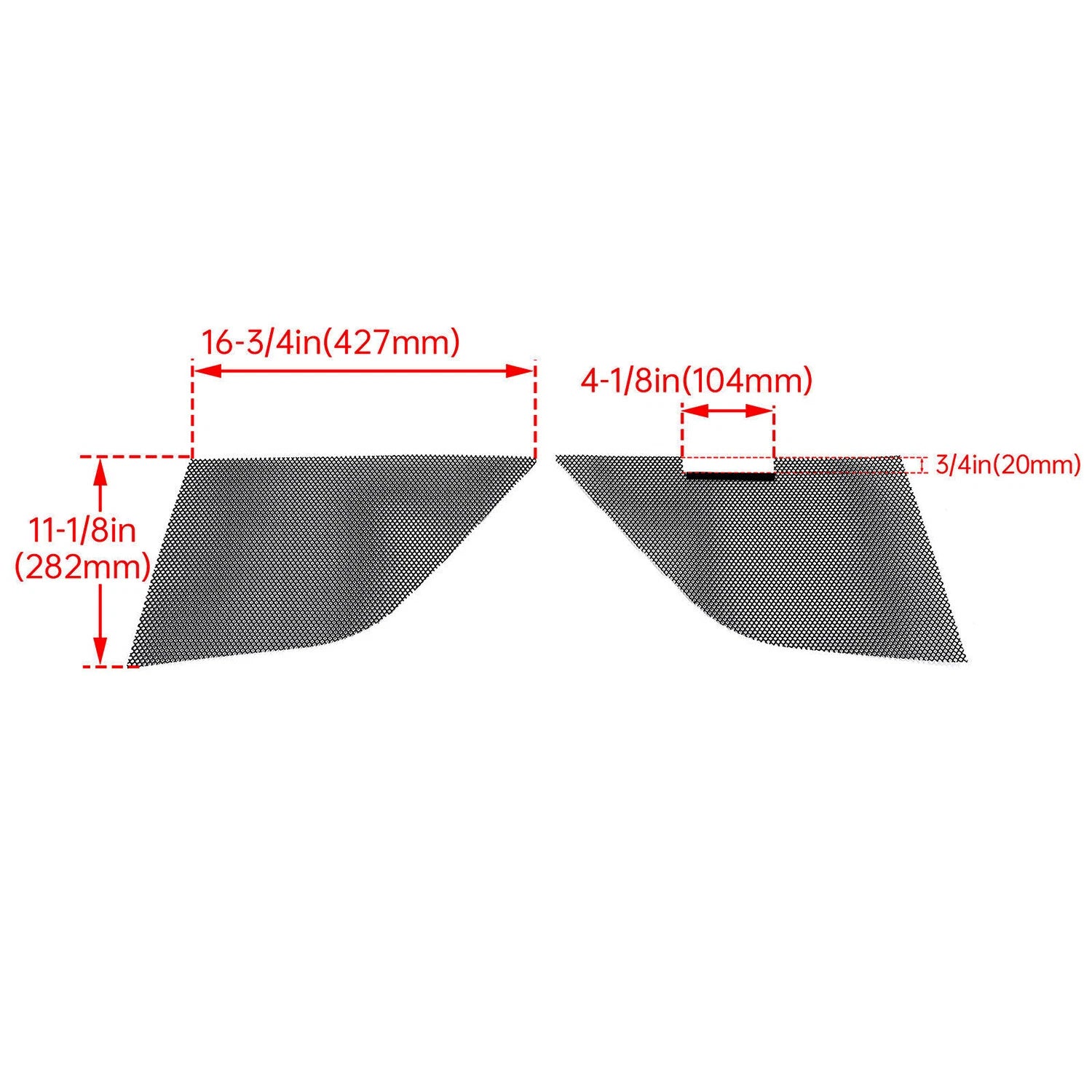 2X Front Grill Covers for Corvette C8 (2020–2024) - Radiator Guards, Steel
