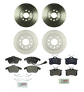 Disc Brake Pad and Rotor Kit for Front and Rear (288mm/252mm)