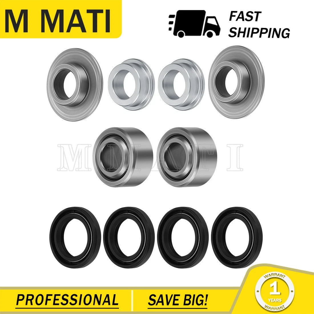 Rear Shock Bearing & Bushing Repair Kit for Yamaha Banshee 350 (1987–2006)