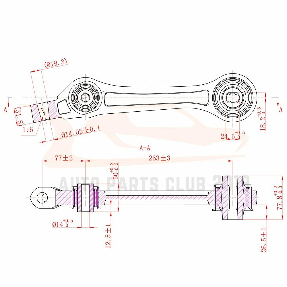 Set of 6 Front Lower Control Arms with Ball Joints for Dodge Charger (2007–2010)