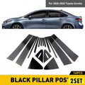Set of 4 Carbon Fiber Door Sill Protector Strips for Universal Vehicles