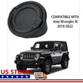 Aluminum Black Fuel Gas Cap Door Tank Cover for Jeep Wrangler JL (2018–Present)