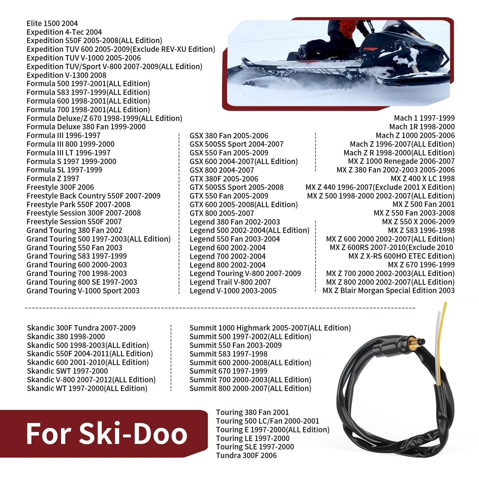 Brake Stoplight Micro Switch for Ski-Doo GSX (1994–1999)