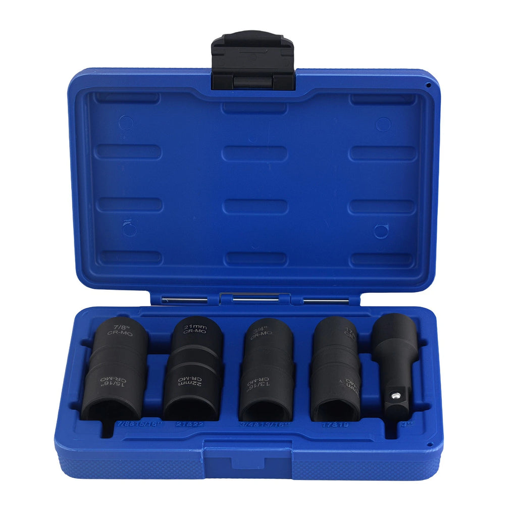 5PC Flip Impact Socket Set 17-22mm for Automotive (Universal)