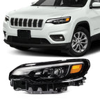 Full LED Headlight Assembly Left Driver Side for Jeep Cherokee (2019–2023)