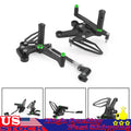 CNC Aluminum Rearsets Footpegs Green for Kawasaki Z400 / Ninja 400 (2018–2022)