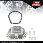Finned Polished Differential Cover for GM Ford Dodge (10 Bolt)
