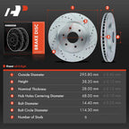 Front Drilled Brake Rotors for Nissan Frontier Pathfinder (2005–2023)