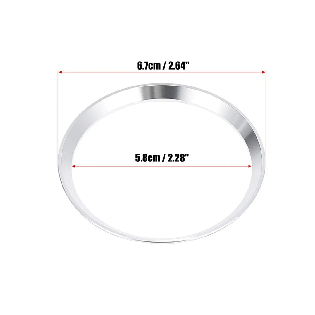 Silver Tone Steering Wheel Ring Cover Trim for Mercedes Benz C Class (2015-2023)