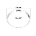 Silver Tone Steering Wheel Ring Cover Trim for Mercedes Benz C Class (2015-2023)