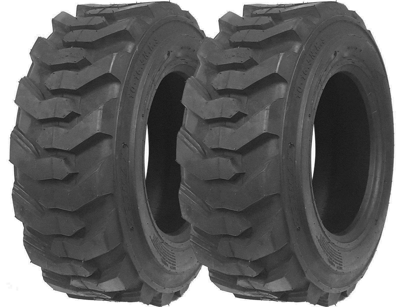 Set of 2 ZEEMAX 10-16.5 12 Ply G2 Skid Steer Tires for Bobcat (2010–2016)
