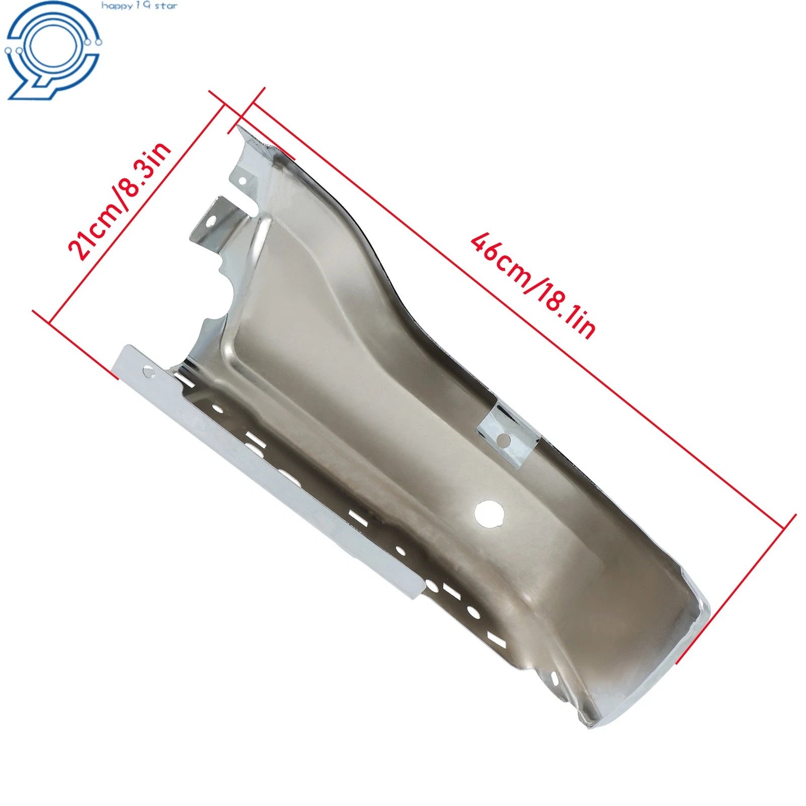Chrome Rear Right Side Bumper End for Ford Ranger (2019-2023)